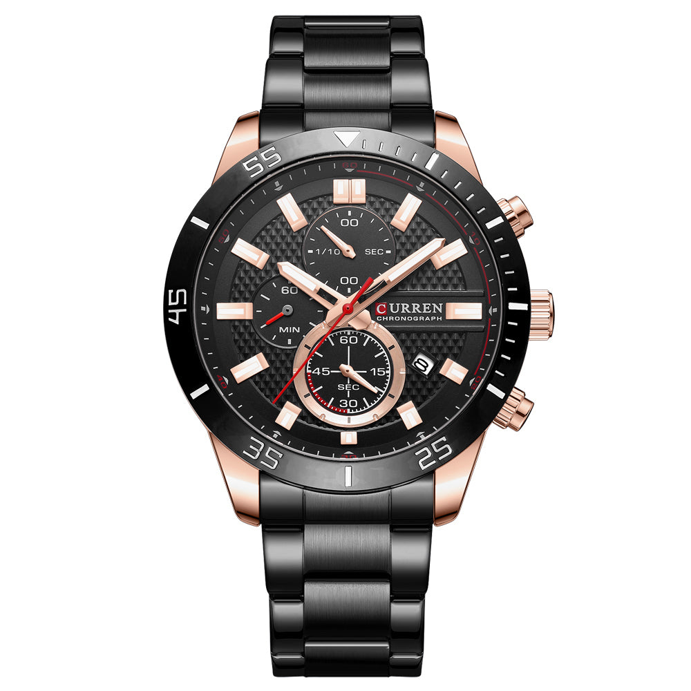 Curren Berna® orologio uomo acciaio