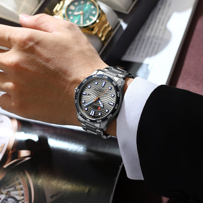 Ralph Curren Geneva® Men's Stainless Steel Watch