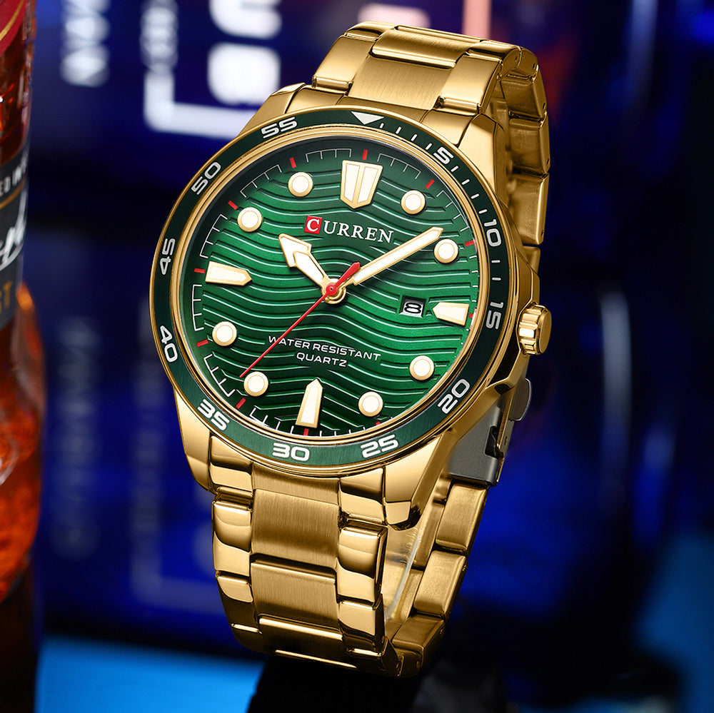 Ralph Curren Geneva® Men's Stainless Steel Watch