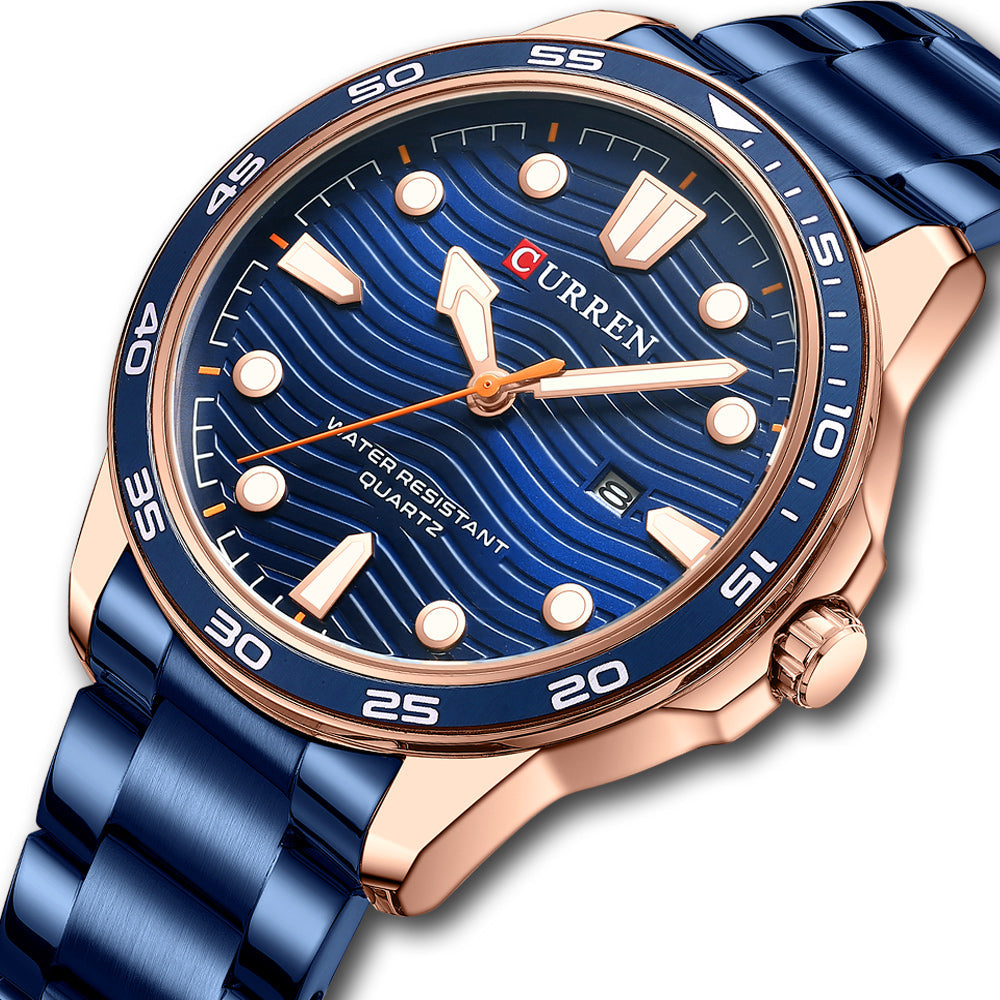 Ralph Curren Geneva® Men's Stainless Steel Watch