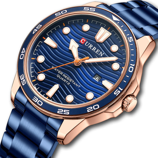 Ralph Curren Geneva® Men's Stainless Steel Watch