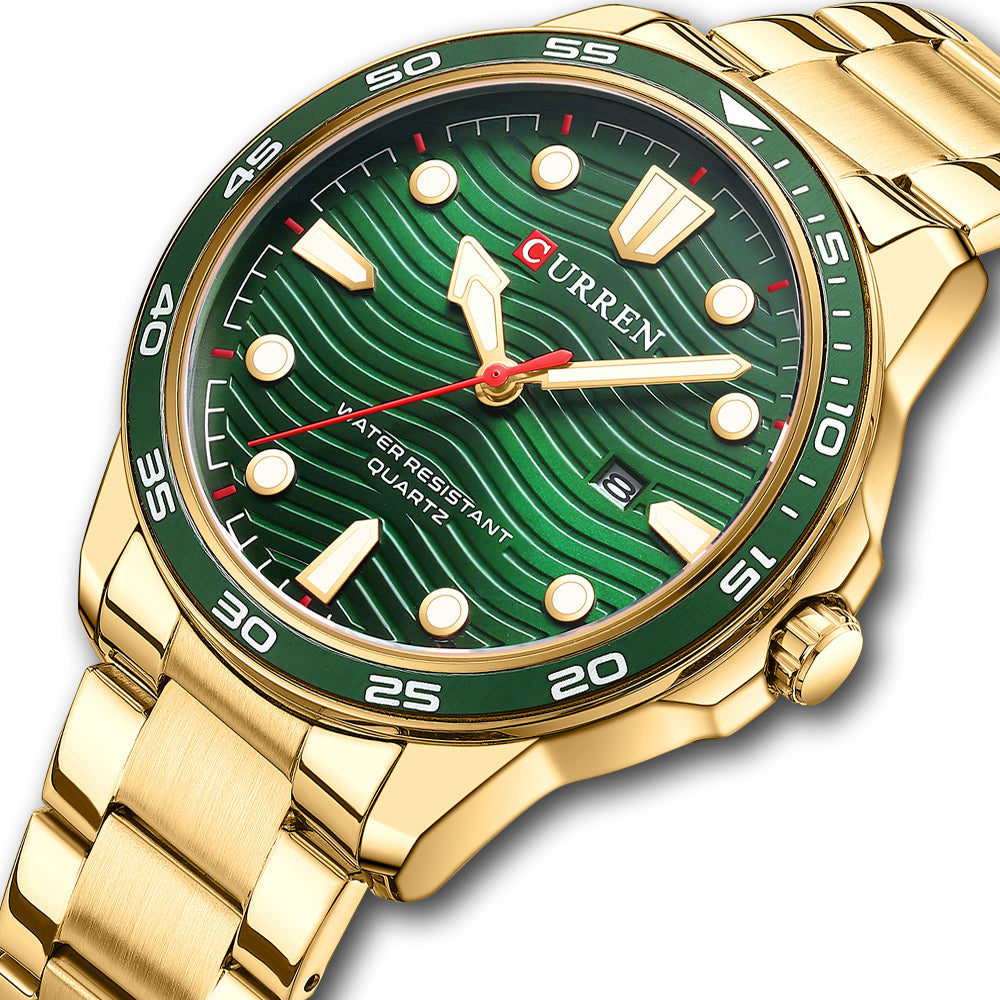 Ralph Curren Geneva® Men's Stainless Steel Watch