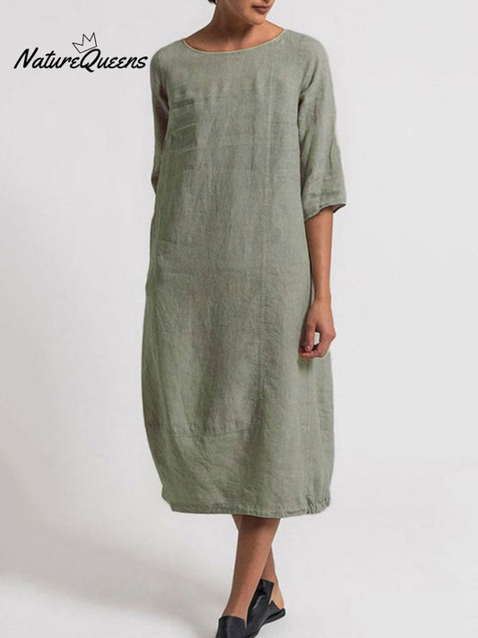 Casual Solid Color Dress