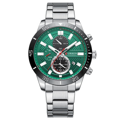 Curren Berna® orologio uomo acciaio