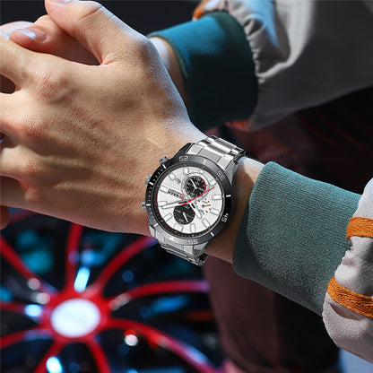 Curren Berna® orologio uomo acciaio