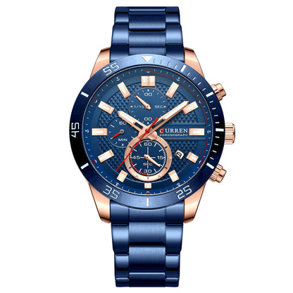Curren Berna® orologio uomo acciaio