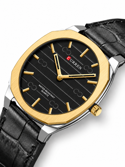 Ralph Curren Sax® Men's Leather Watch