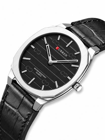 Ralph Curren Sax® Men's Leather Watch