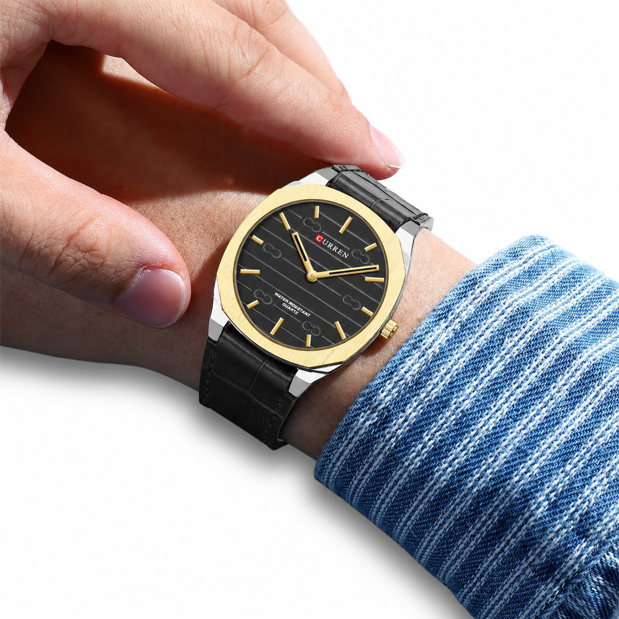 Ralph Curren Sax® Men's Leather Watch