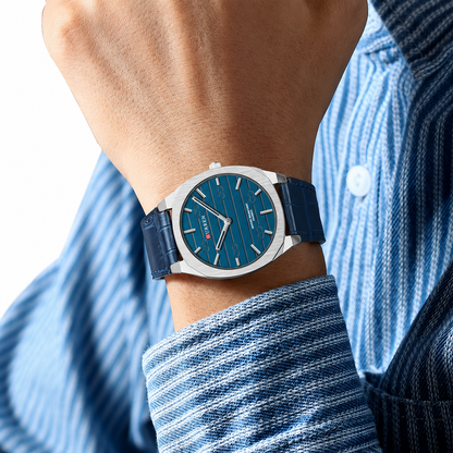 Ralph Curren Sax® Men's Leather Watch