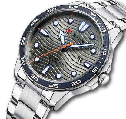 Ralph Curren Geneva® Men's Stainless Steel Watch