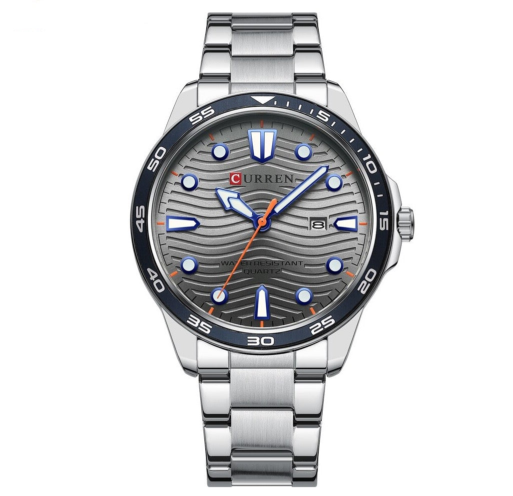 Ralph Curren Geneva® Men's Stainless Steel Watch