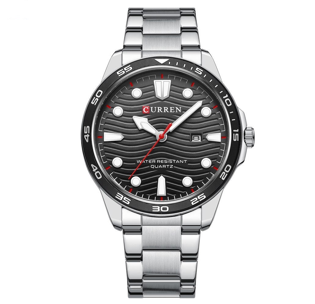 Ralph Curren Geneva® Men's Stainless Steel Watch