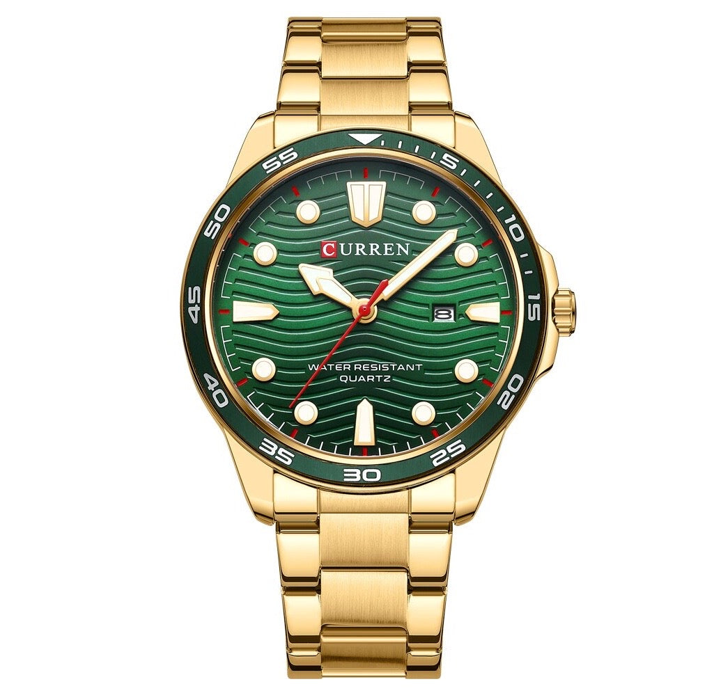 Ralph Curren Geneva® Men's Stainless Steel Watch