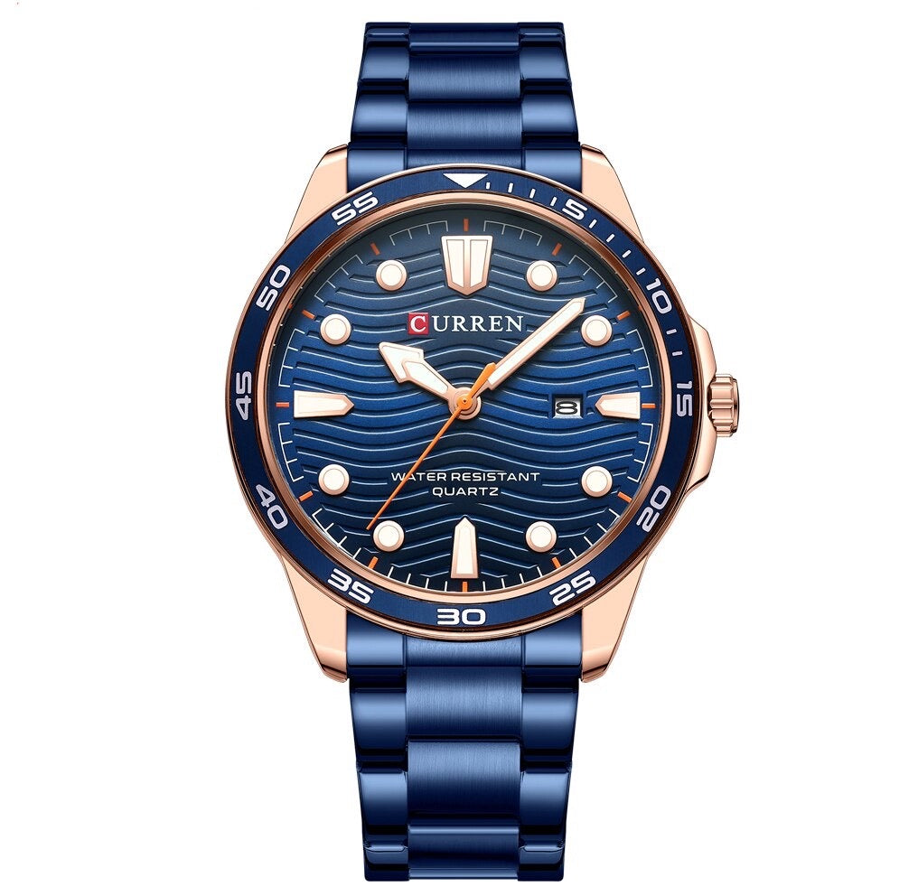 Ralph Curren Geneva® Men's Stainless Steel Watch