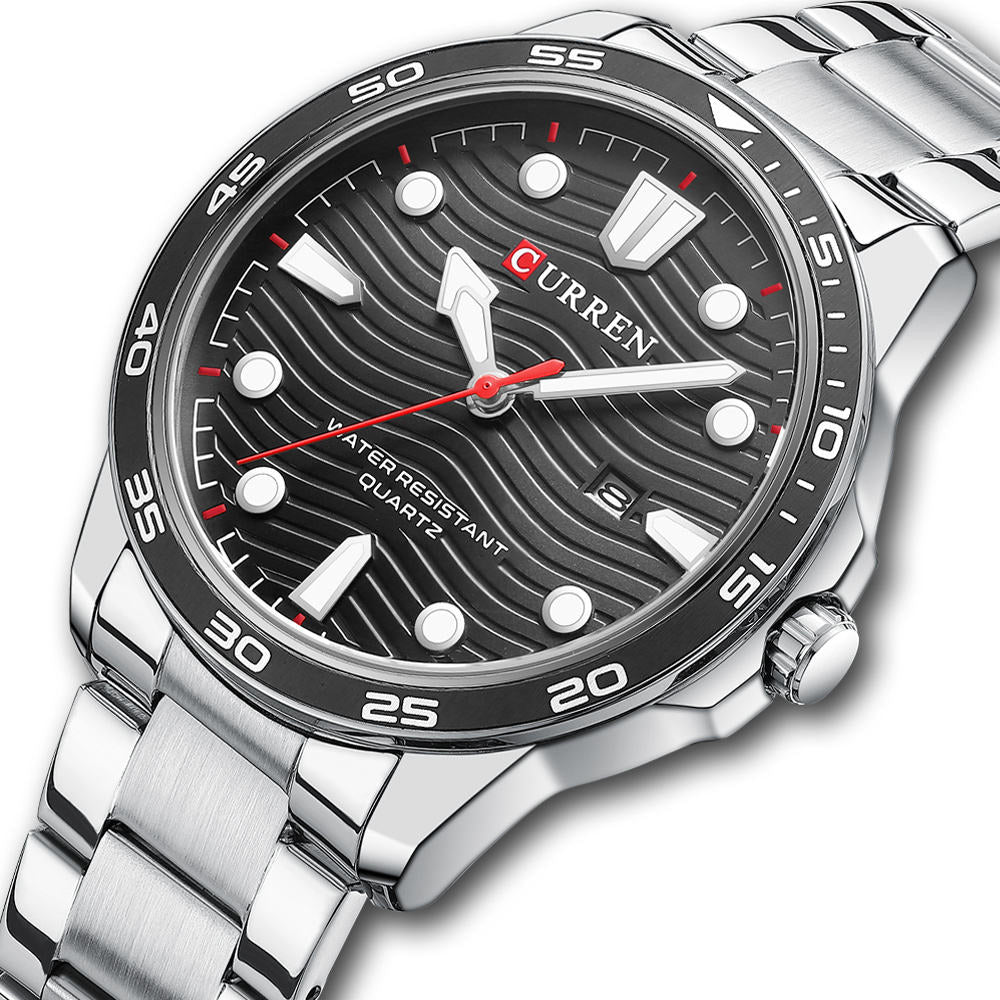 Ralph Curren Geneva® Men's Stainless Steel Watch