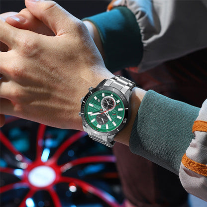 Curren Berna® orologio uomo acciaio