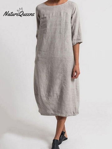 Casual Solid Color Dress