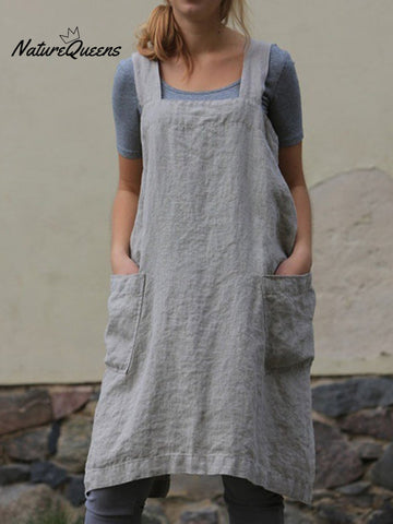Fashion Loose Linen Long Dress