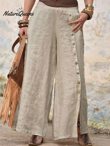 Women's Casual Cozy Cotton And Linen Casual Pants