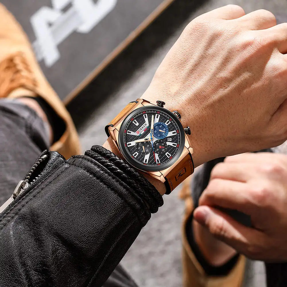 Ralph Curren Corsa® Men's Leather Watch