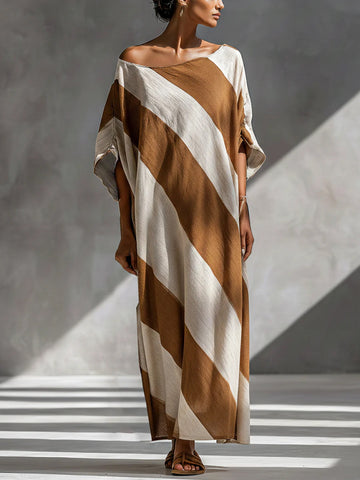 Loose-fitting Striped Dress