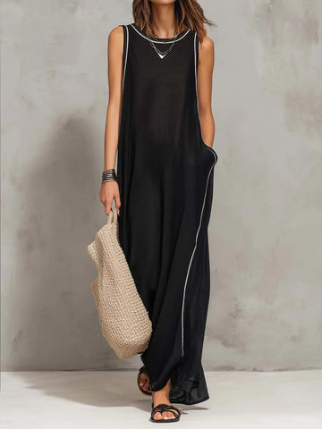 Women's Simple And Comfortable Sleeveless Dress
