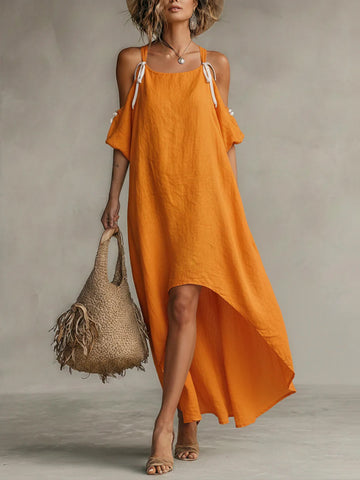 Casual Vacation Linen And Cotton Dresses